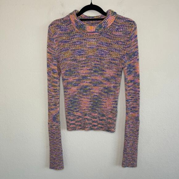 NEW Free People Blair Spacedye Pullover in Candy Combo - Size XS - Picture 2 of 6